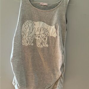 Gray Mama Bear Tank Top size medium